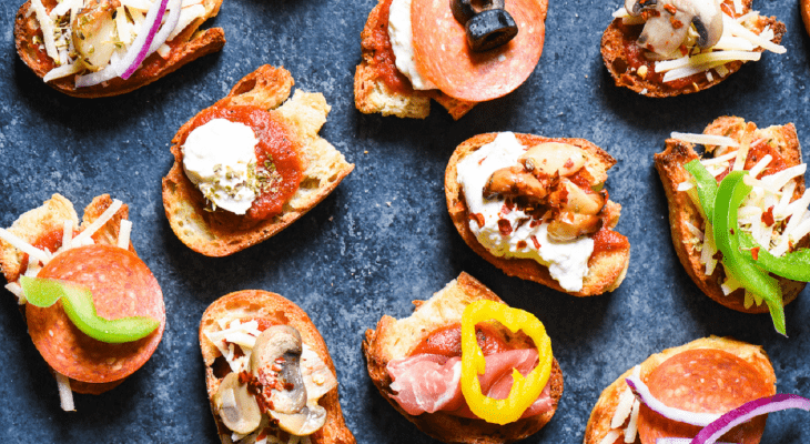 Pizza Crostini Bar