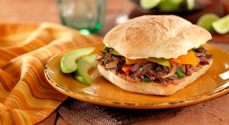 Spicy Southwest Beef Torta