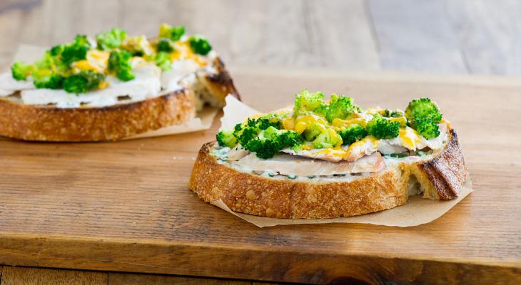 Turkey Breast, Cheddar, and Broccoli Melt