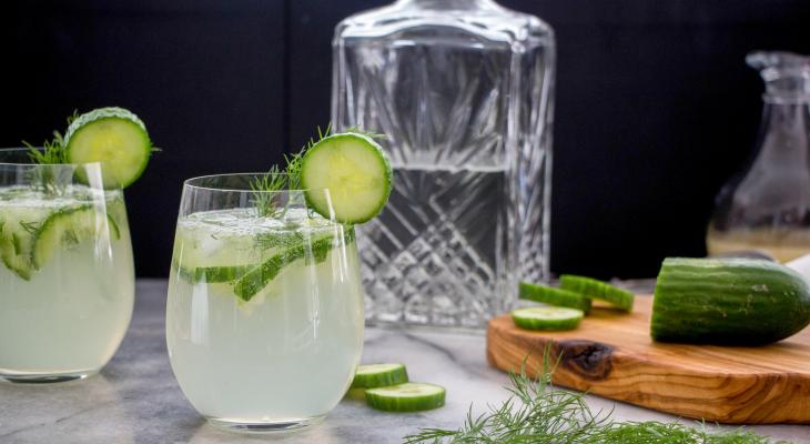 Dill Cucumber Gin Fizz