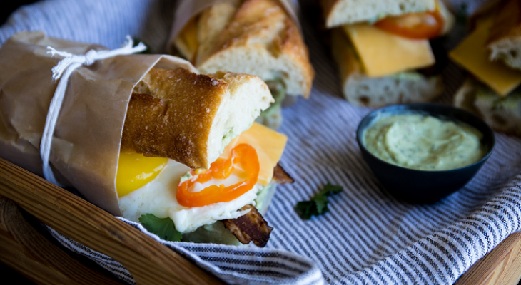 La Brea Bakery Baguette Breakfast Sandwich