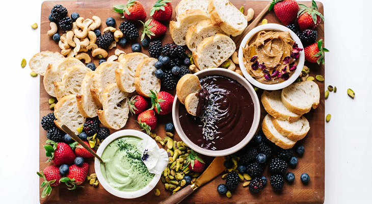 Dessert Dip Trio Bread Board