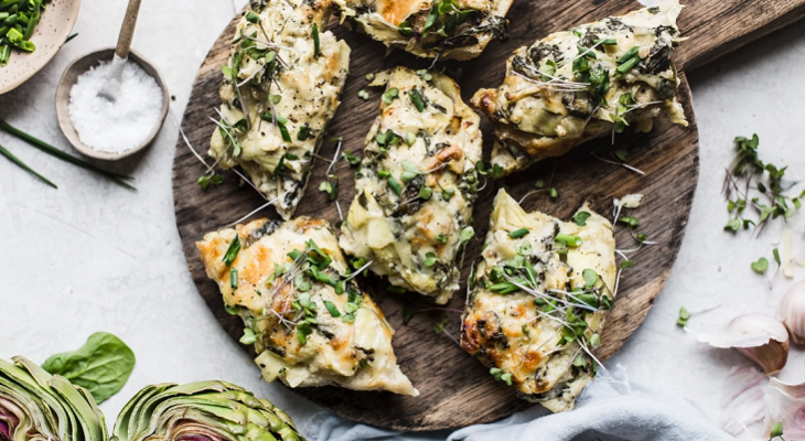 Spinach Artichoke Dip Cheese Bread