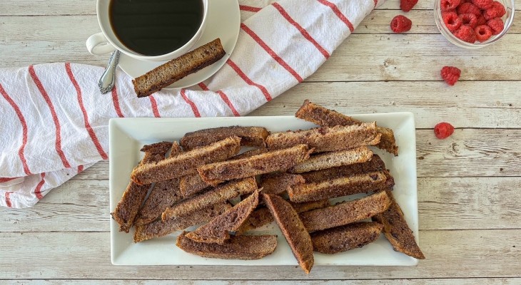 Cranberry walnut bread biscotti