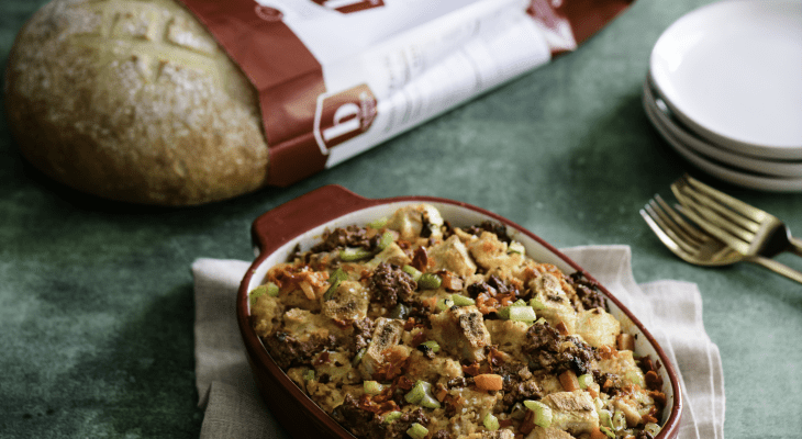 Chorizo and Calabrian Chili Thanksgiving Stuffing