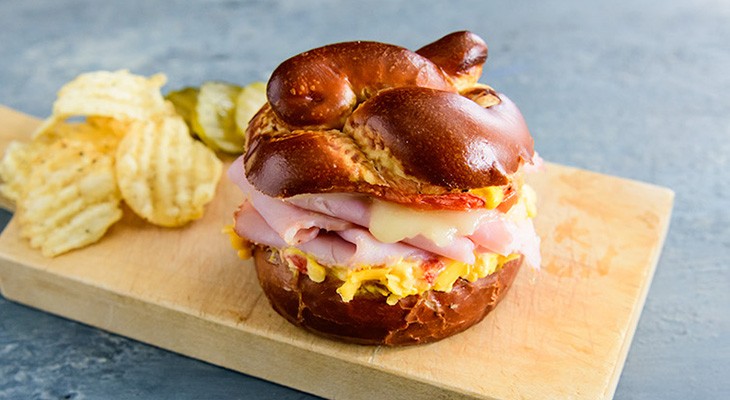 Ham, Swiss, and Pimento Cheese Melt