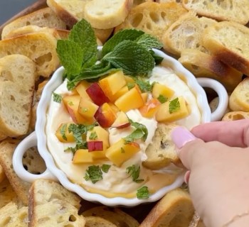 Whipped Goat Cheese Dip is the ideal accompaniment to our Take and Bake French Baguette