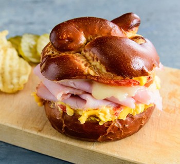 Ham, Swiss, and Pimento Cheese Melt